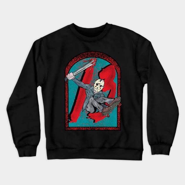 Friday the 13th Crewneck Sweatshirt by Cottage 13 Designs